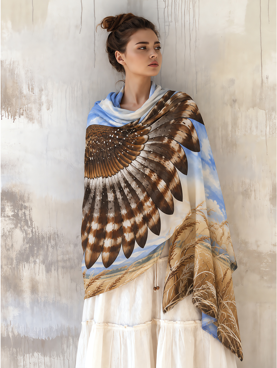 Countryside Owl Wing Shawl