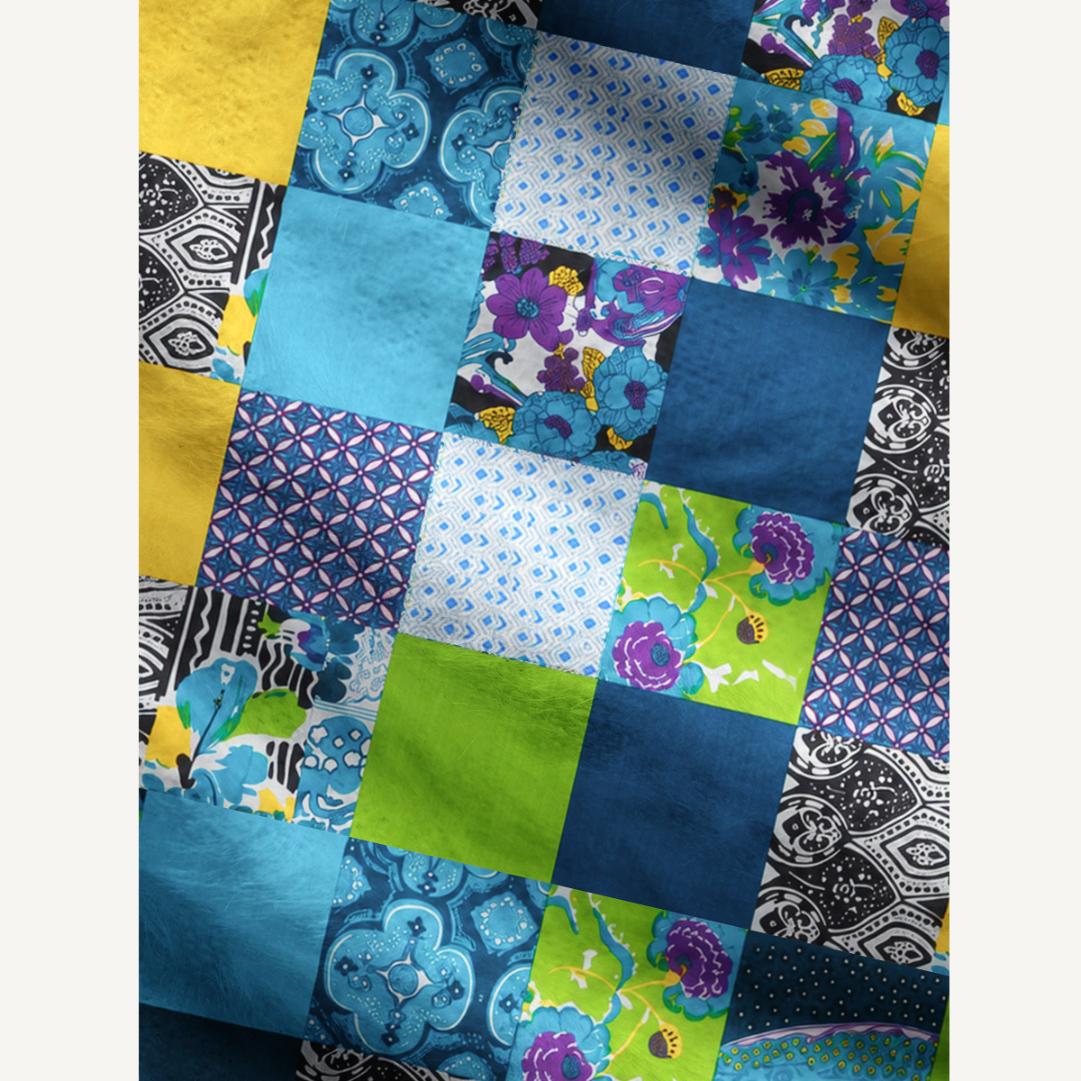 Geometric Floral Patterns Patchwork Cardigan Sweaters