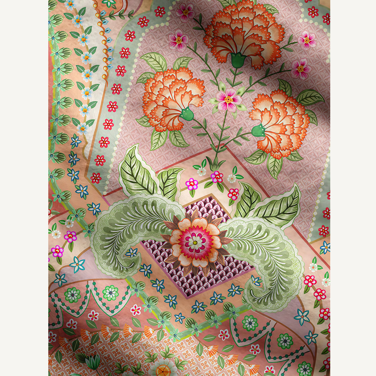 Boho Botanical Paisley Print Cardigan Sweaters