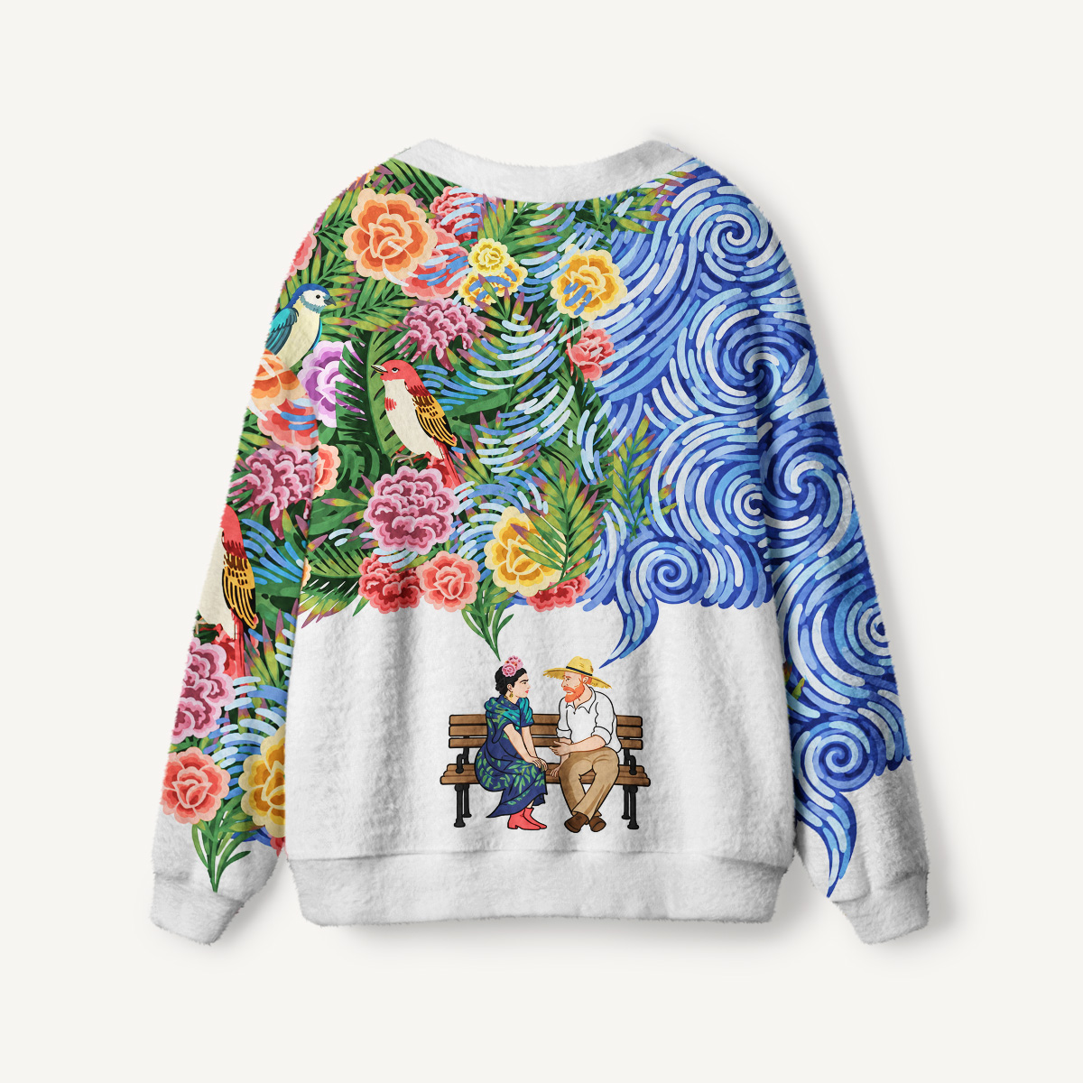 Frida Meets Van Gogh Cardigan Sweaters