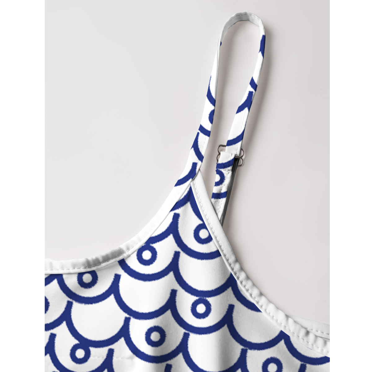 Coastal Nautical Starfish Print Spaghetti Strap Mini Dress