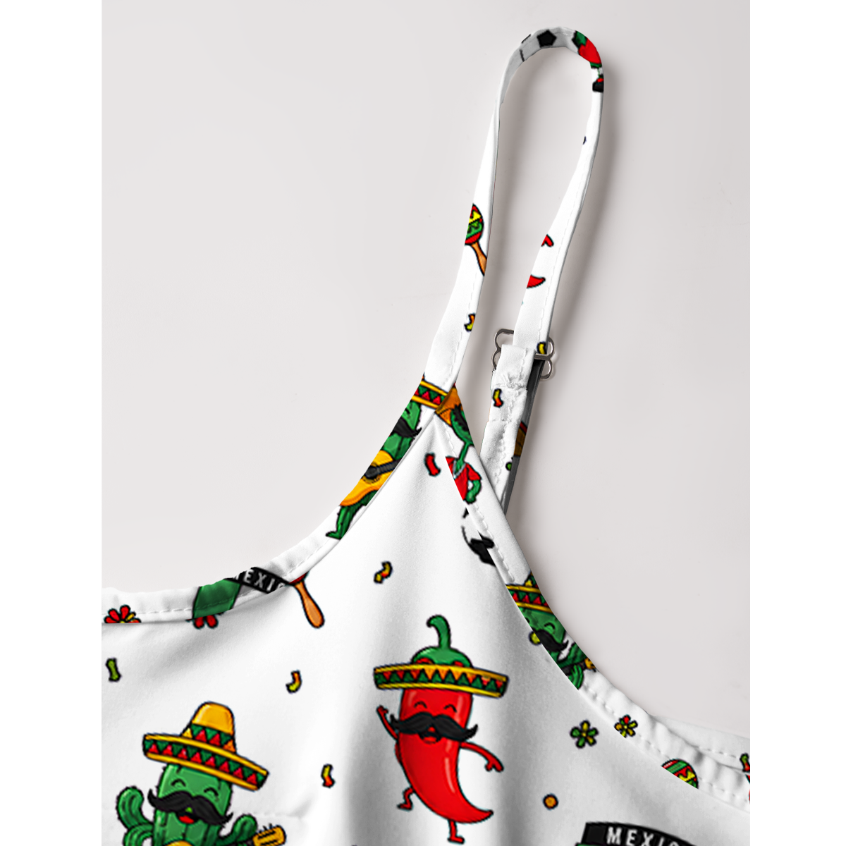 Cute Mexico Fiesta Print Mini Dress For Women