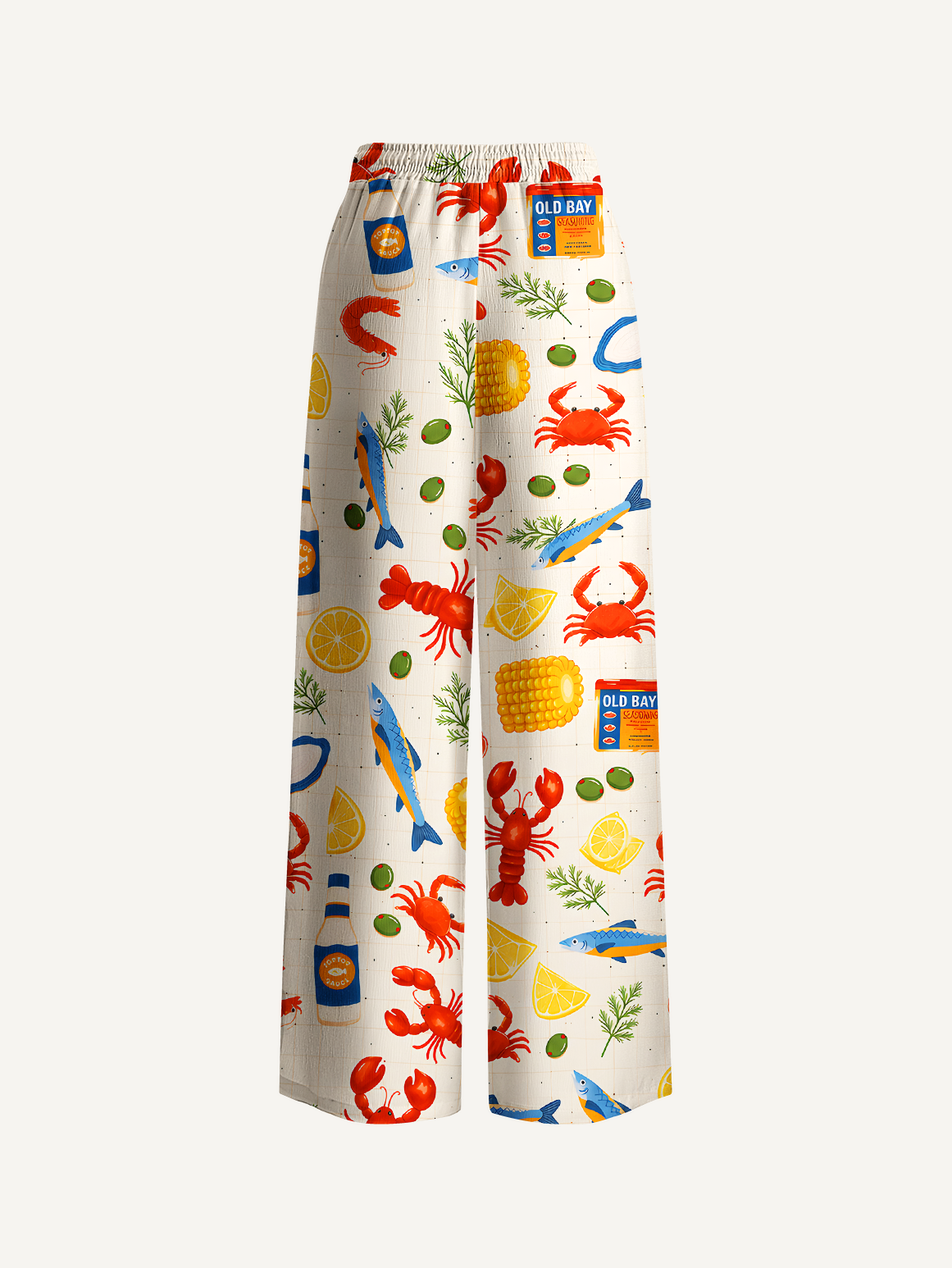 Seafood Boil Party Summer Trousers With Pockets