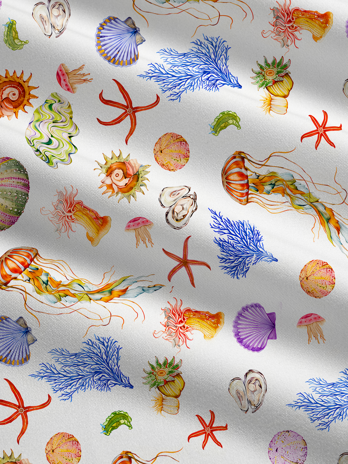 Jellyfish & Seashell Garden Vacation Maxi Dress