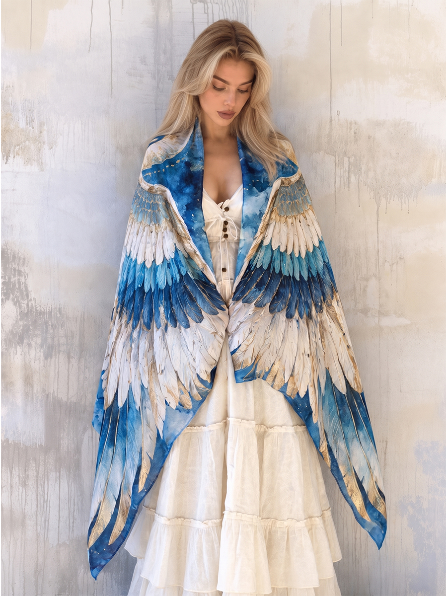Celestial Egyptian Winged Goddess Shawl