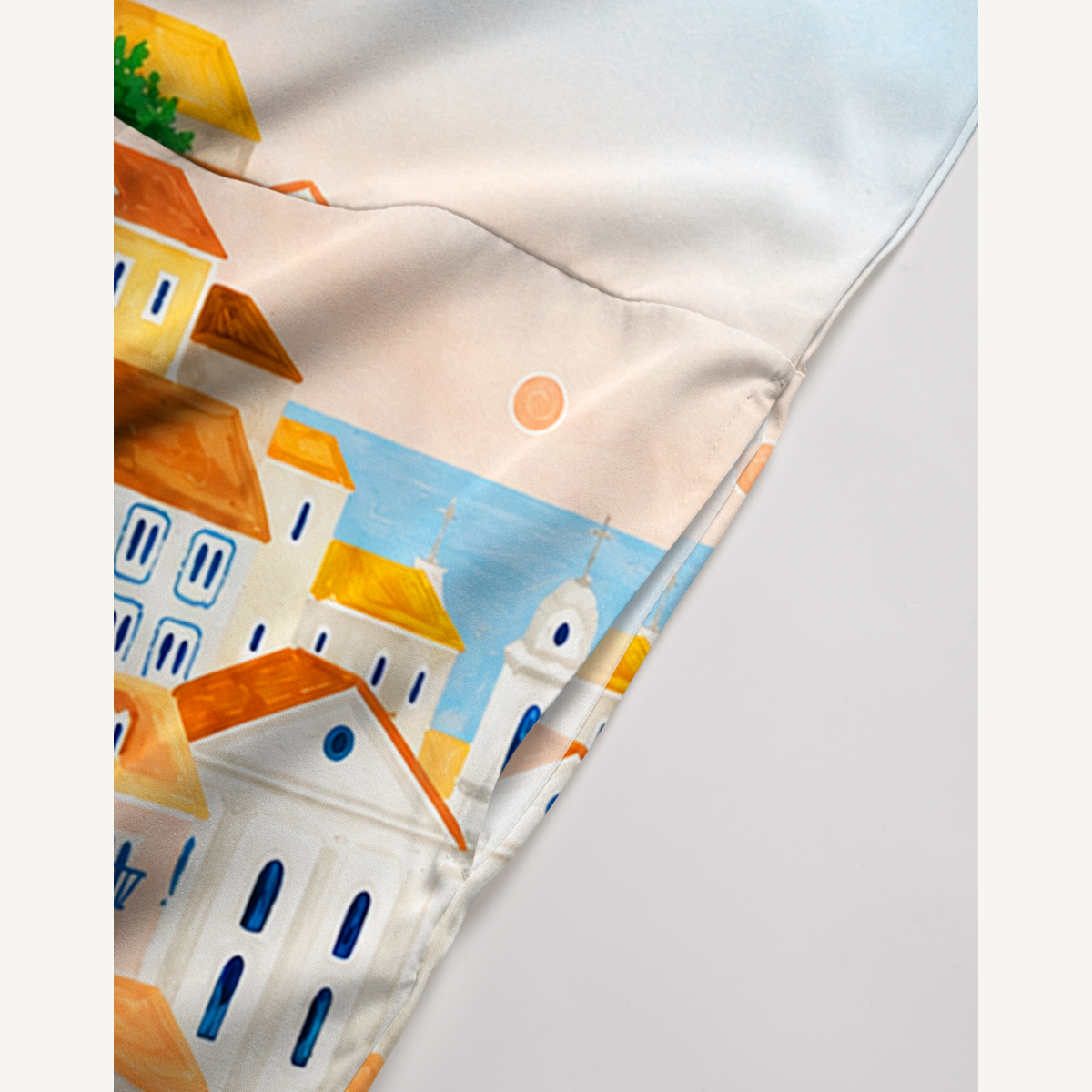 Lisbon Cityscape Jumpsuit with Pockets for Women