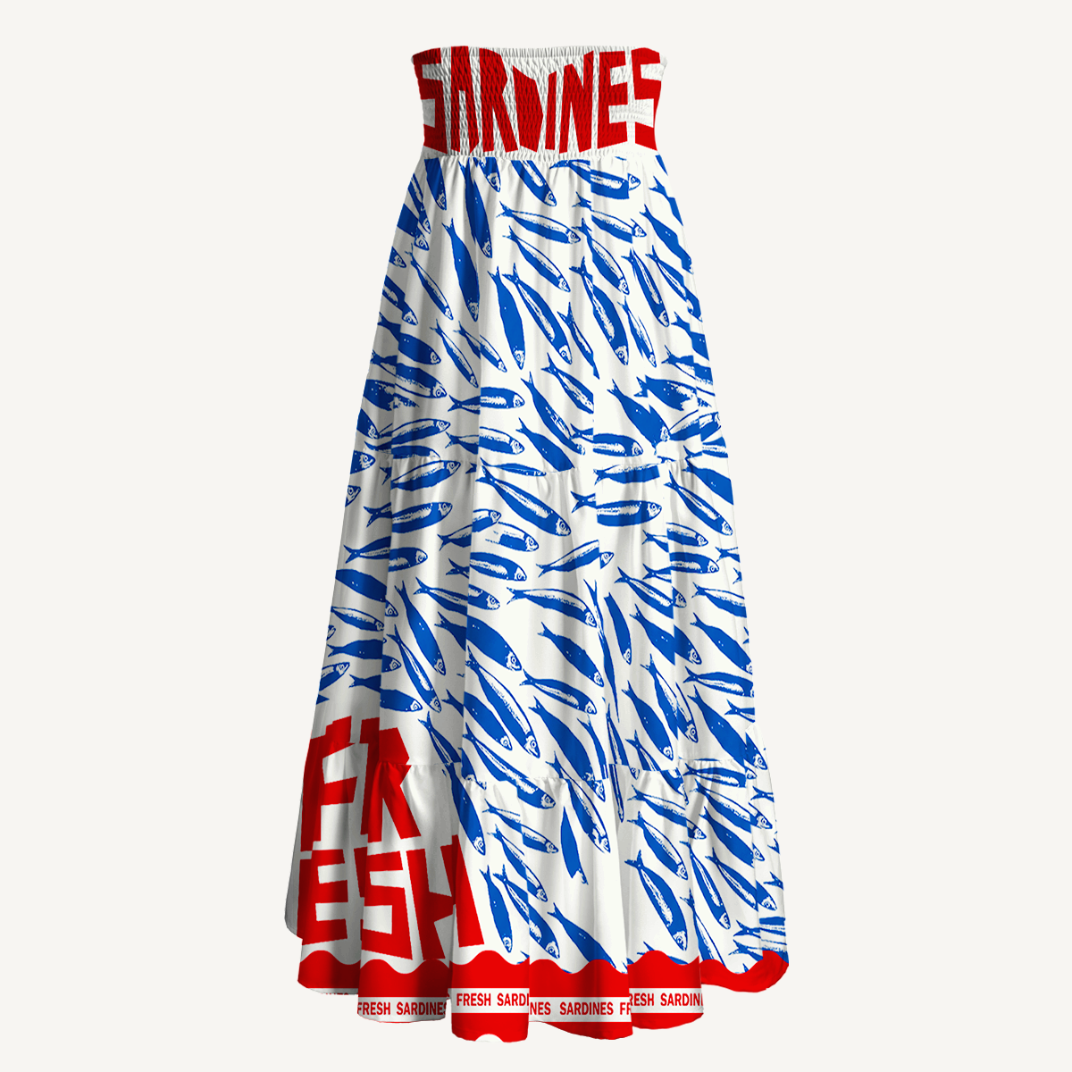 Blue Sardine & Fresh Maxi Skirt & Strapless Dress  