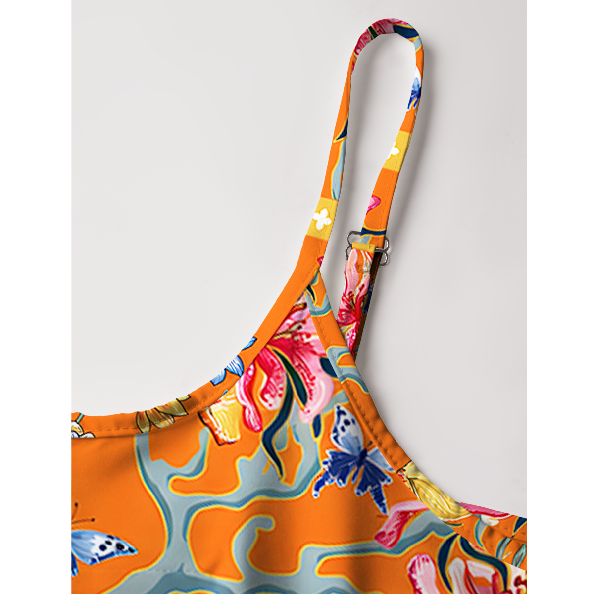 Tropical Zebra Print Mini Dress For Women