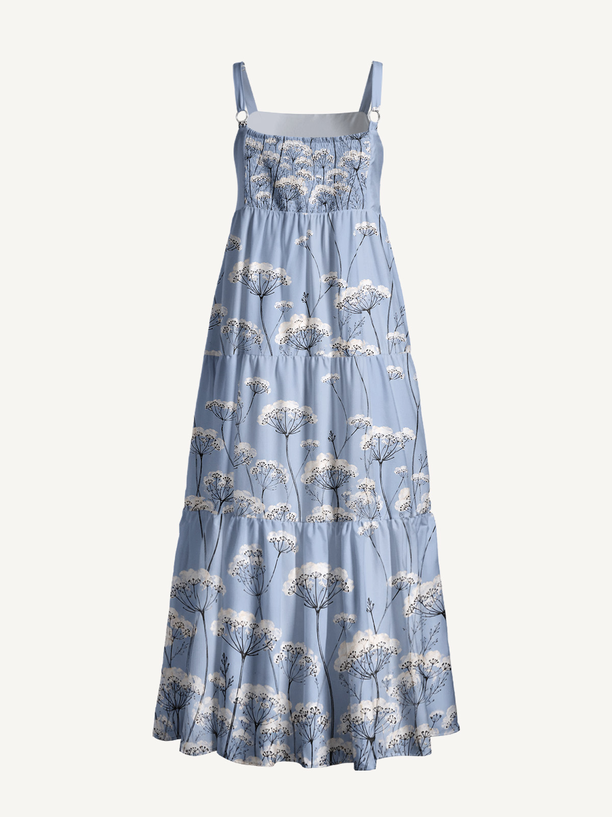 Skyline Wildflower Print Strap Maxi Dress With Pockets