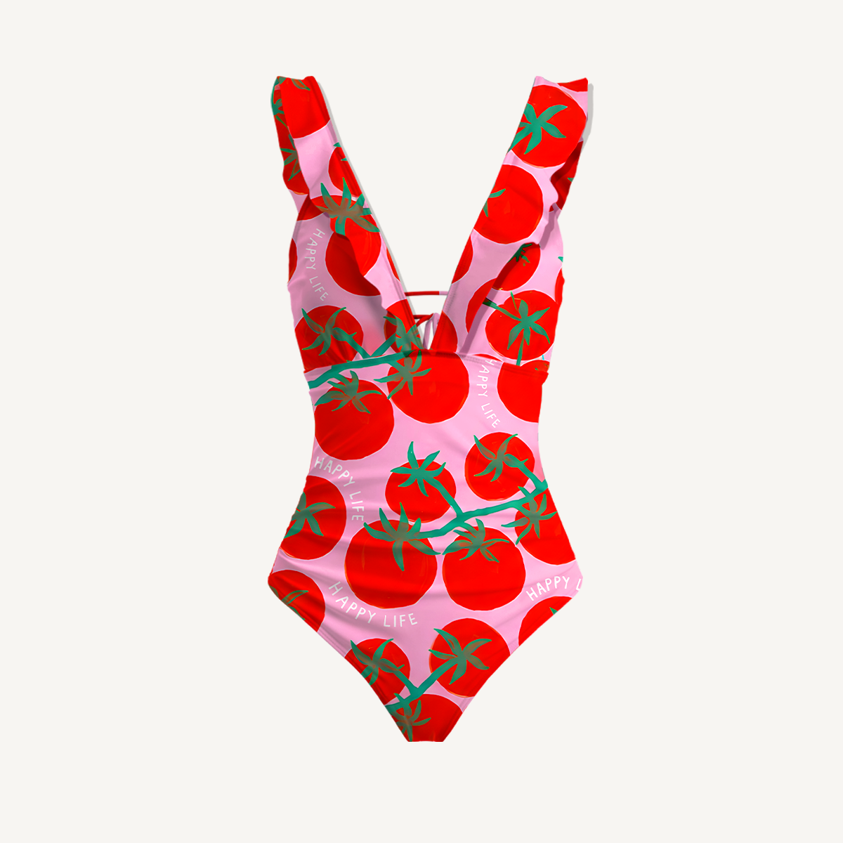 Tomato Garden Delight Girls Swimwear
