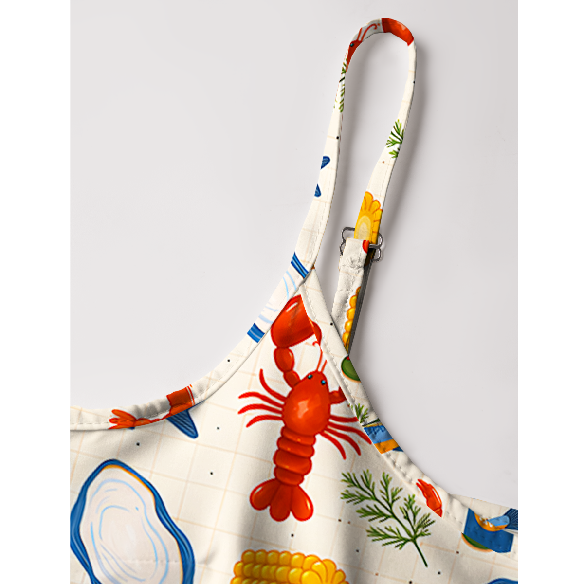 Seafood Boil Party Soft Summer Mini Dress 