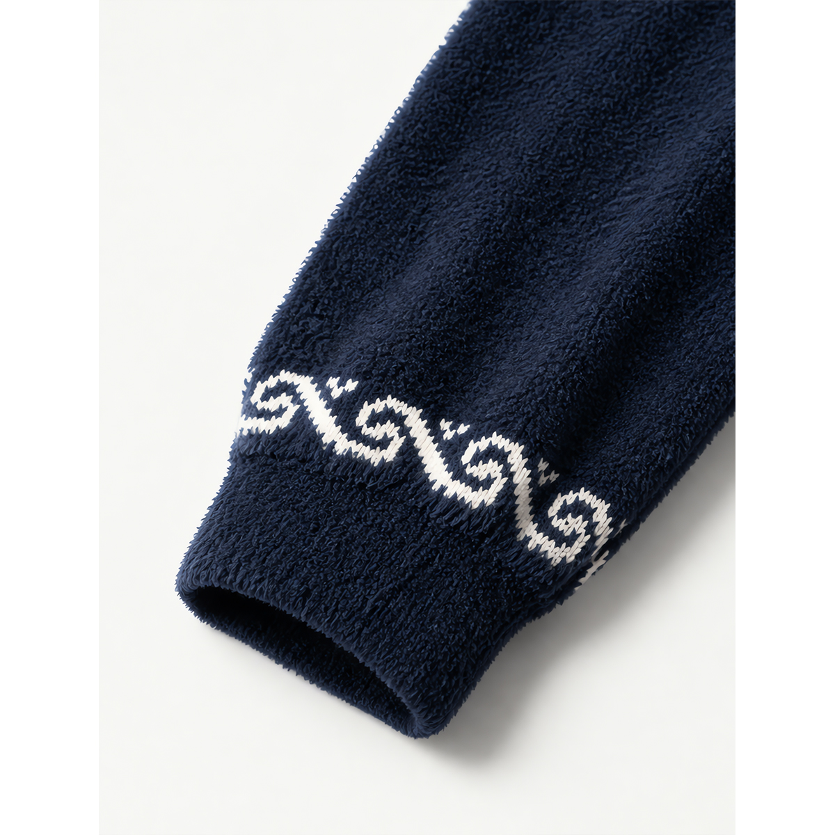 Anchor Atlantic in Navy Fuzzy Crewneck Sweater
