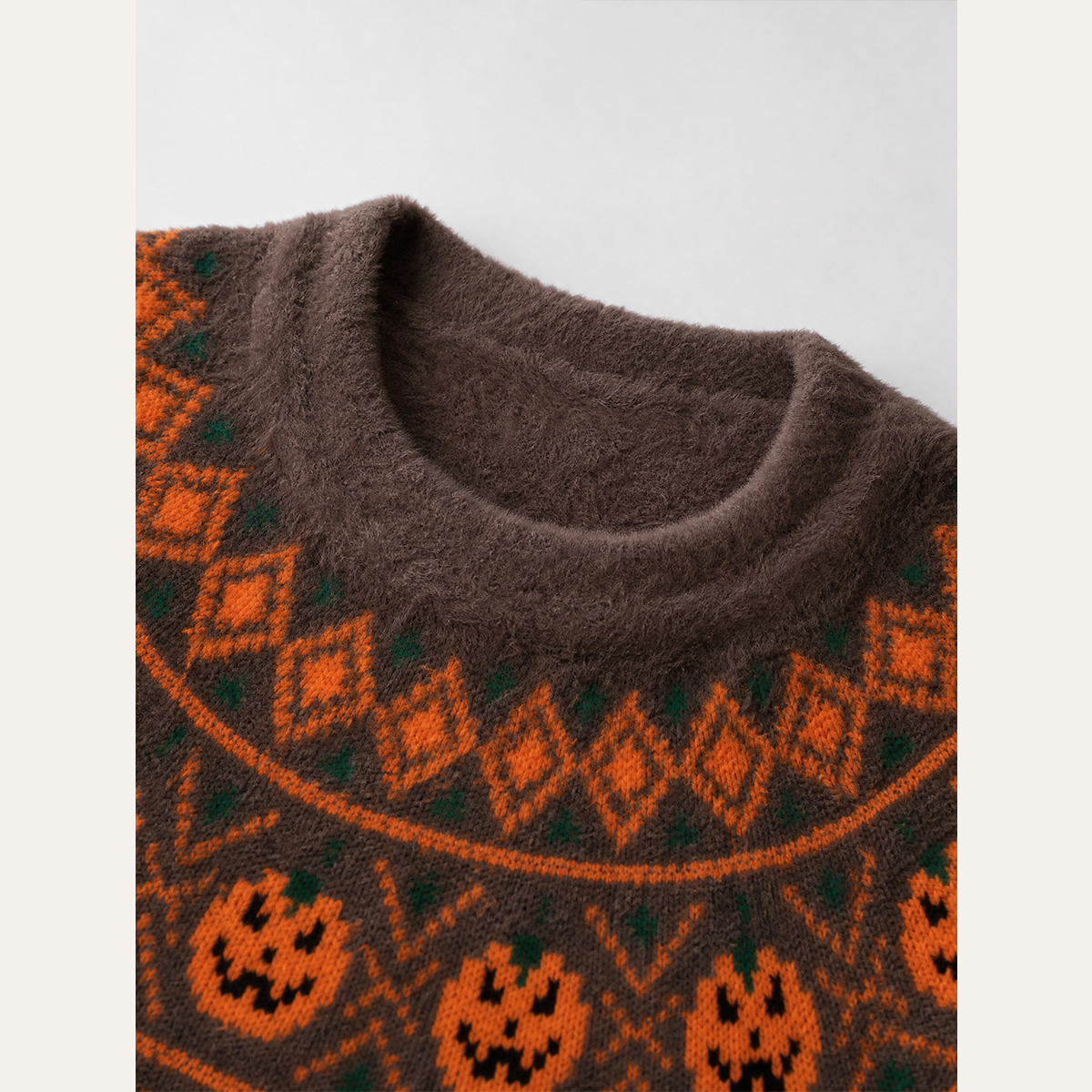 Jack-O’-Lantern Halloween Crewneck Sweater