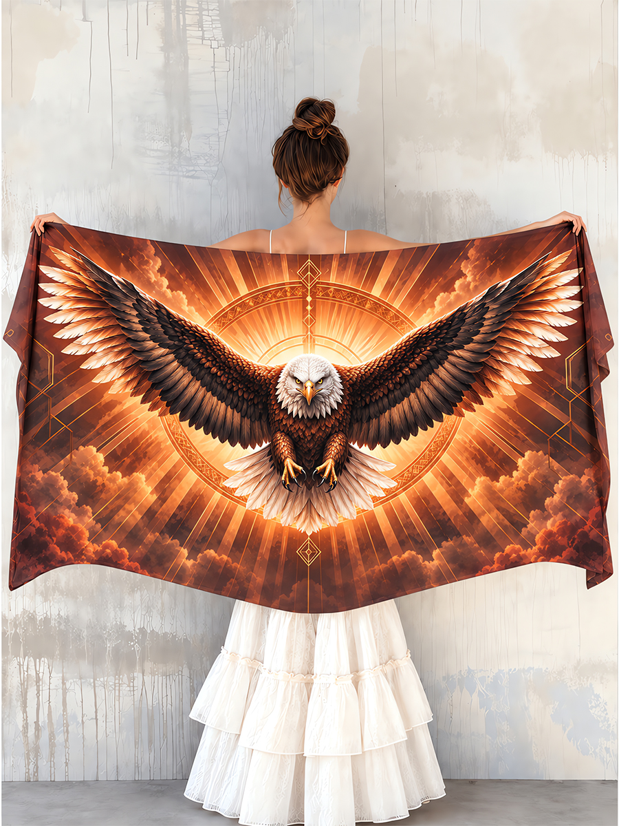 Strength and Confidence Spirit Bald Eagle Shawl