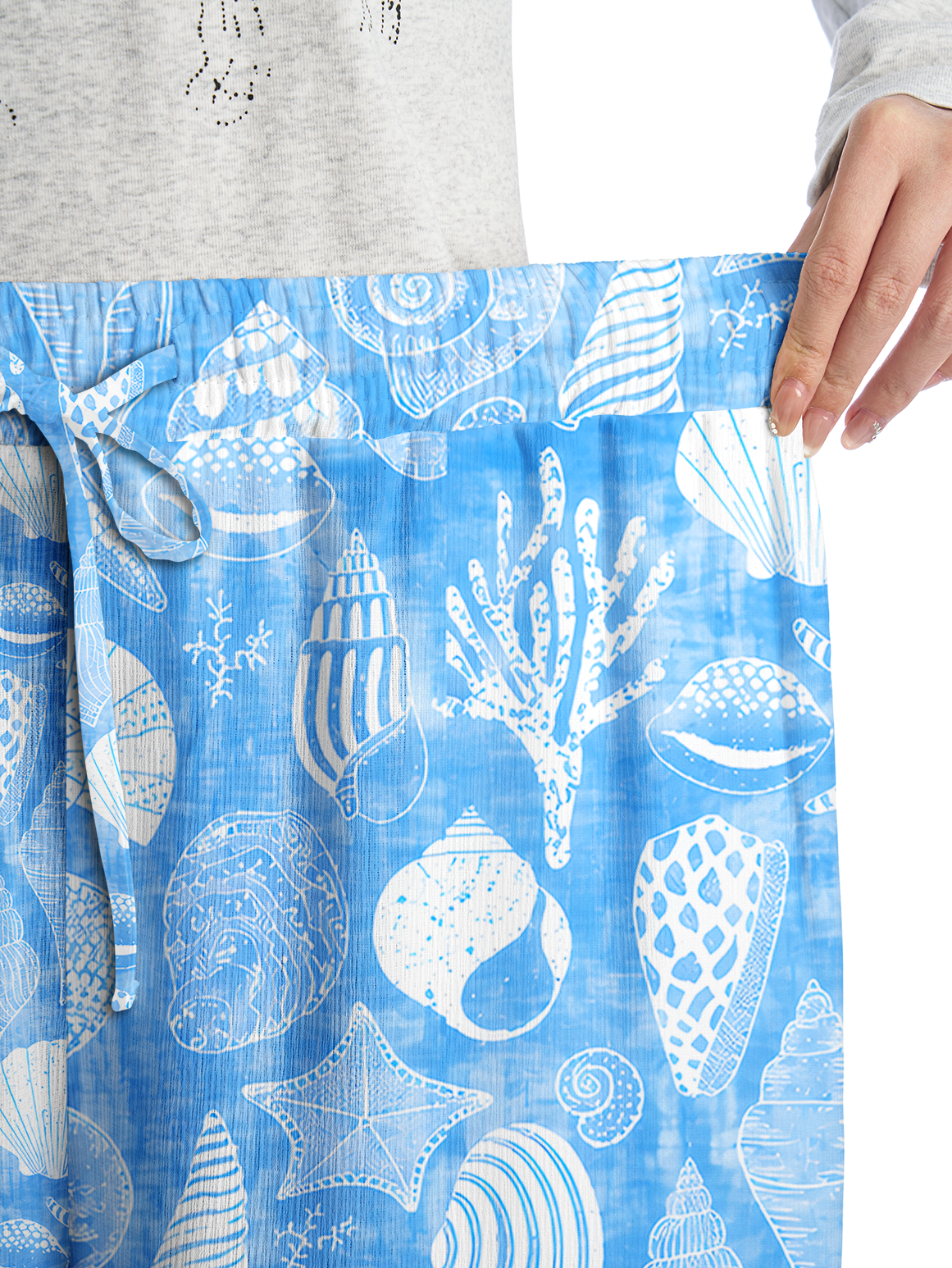 Ocean Shell Symphony Beach Pants For Women