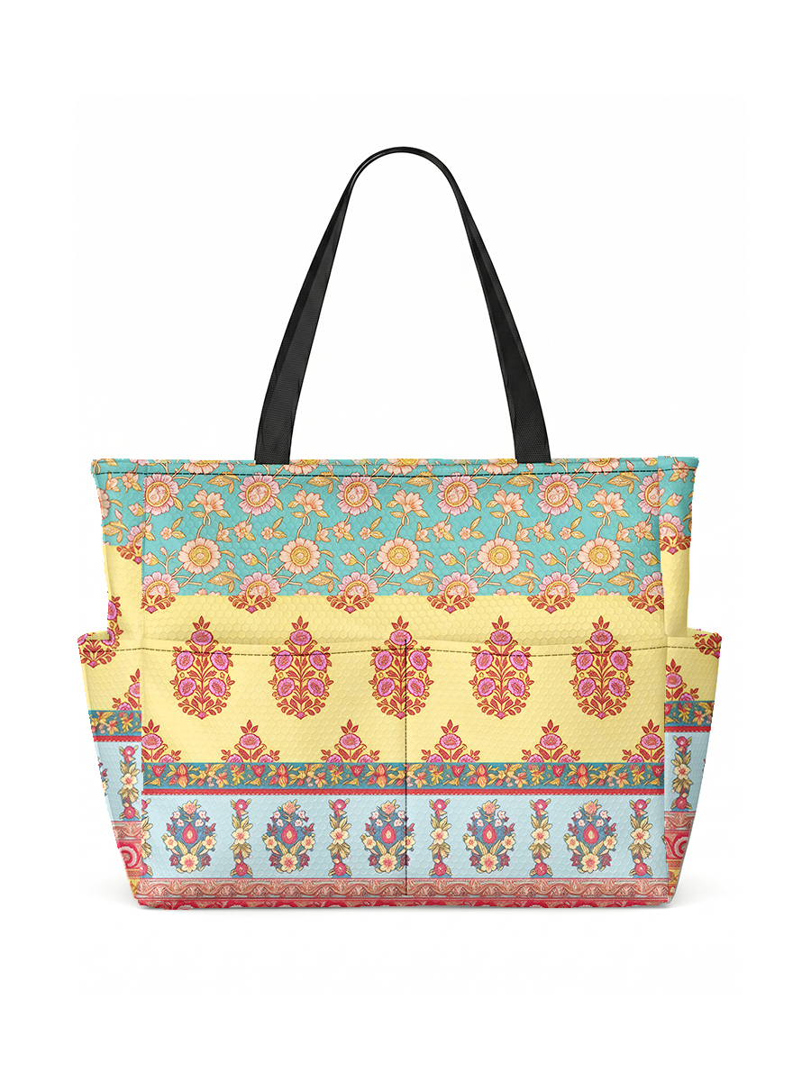 Paisley Inspired Pattern Tote Bag