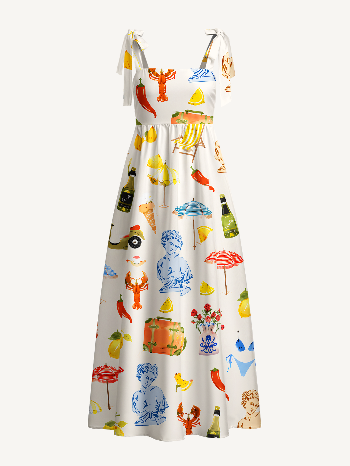Mediterranean Holiday Dreams Maxi Dress Summer