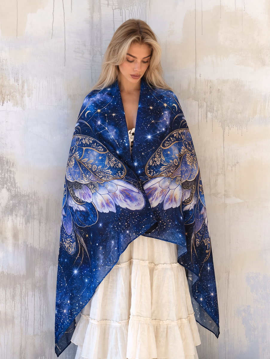 Celestial Bumblebee Wing Shawl