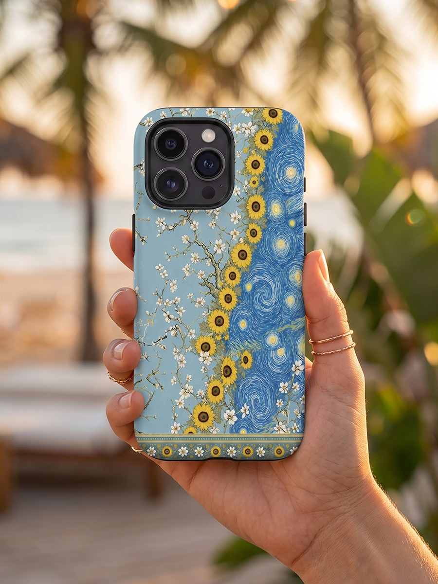 Van Gogh Almond Blossom Starry Night Sunflowers Phone Case