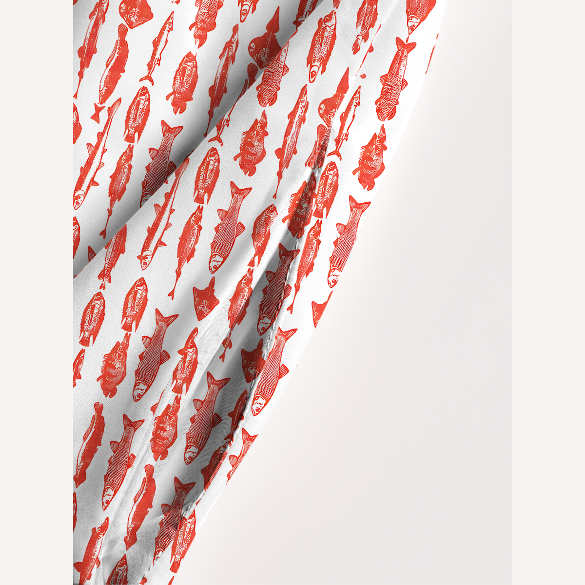 American Flag Fish Pattern Maxi Dress With Pockets