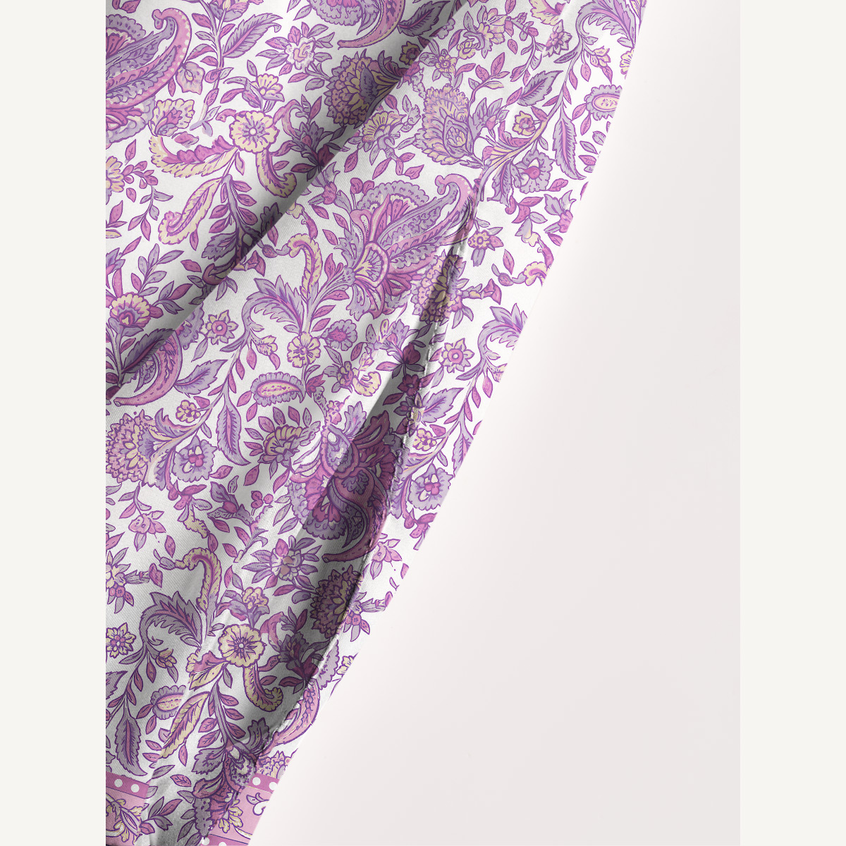 Violet Paisley Garden Summer Maxi Dress With Pockets