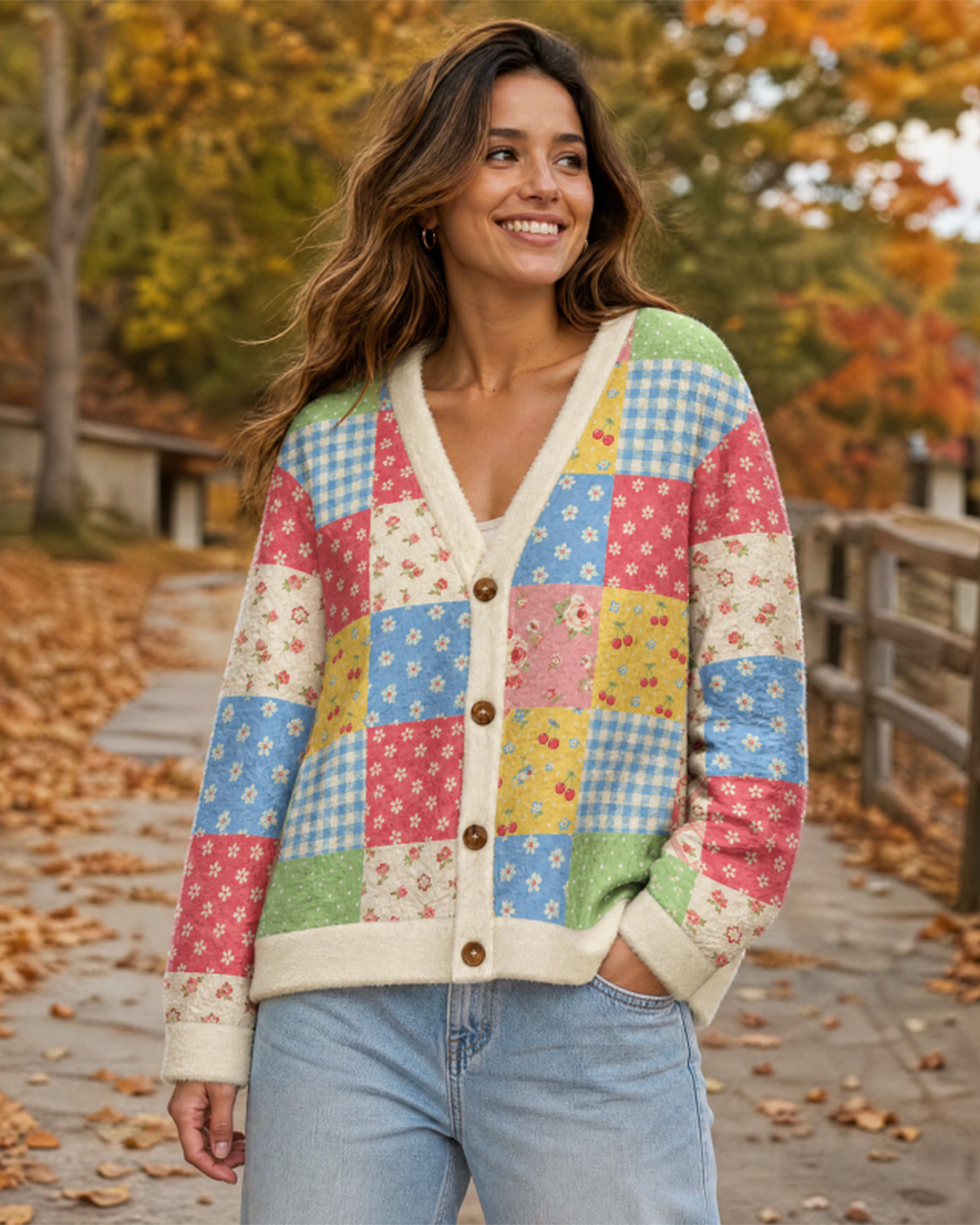 Sweet Memory Quilt Cardigan Sweaters