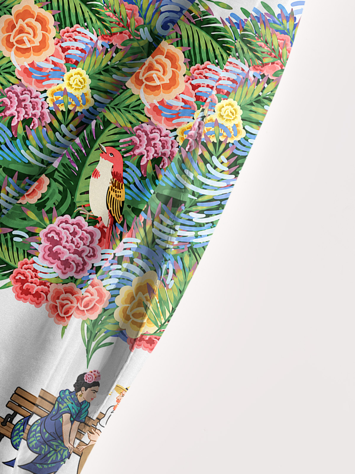 Frida Meets Van Gogh Strap Maxi Dress With Pockets