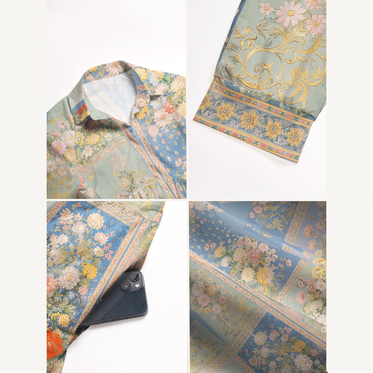 Van Gogh Bouquet of Flowers in a Vase Elbow-Length Sleeve Midi Dress
