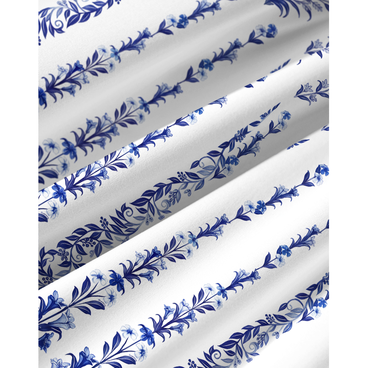 Indigo Floral Mini Dress 