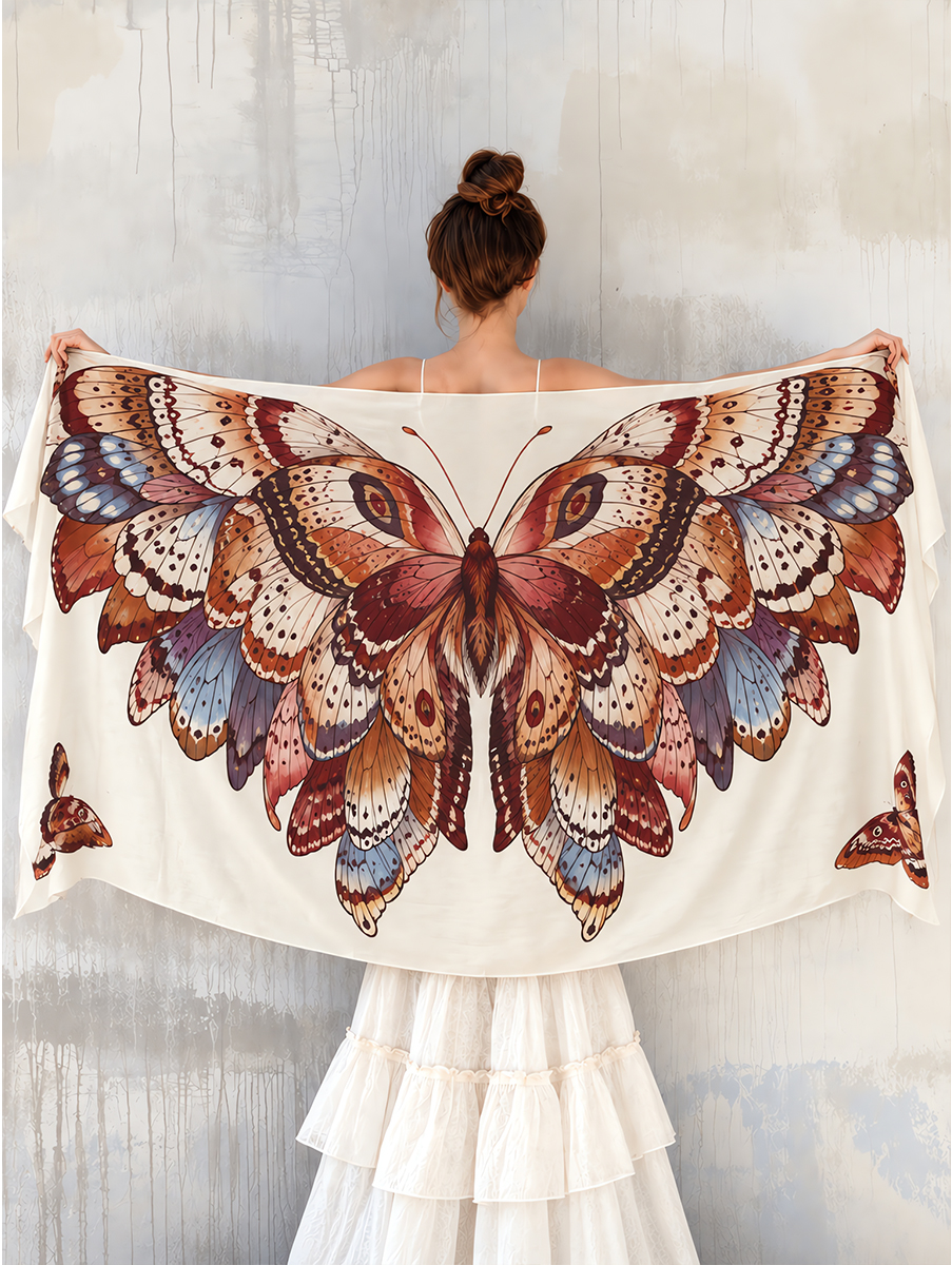 Vintage Butterfly Wing Shawl