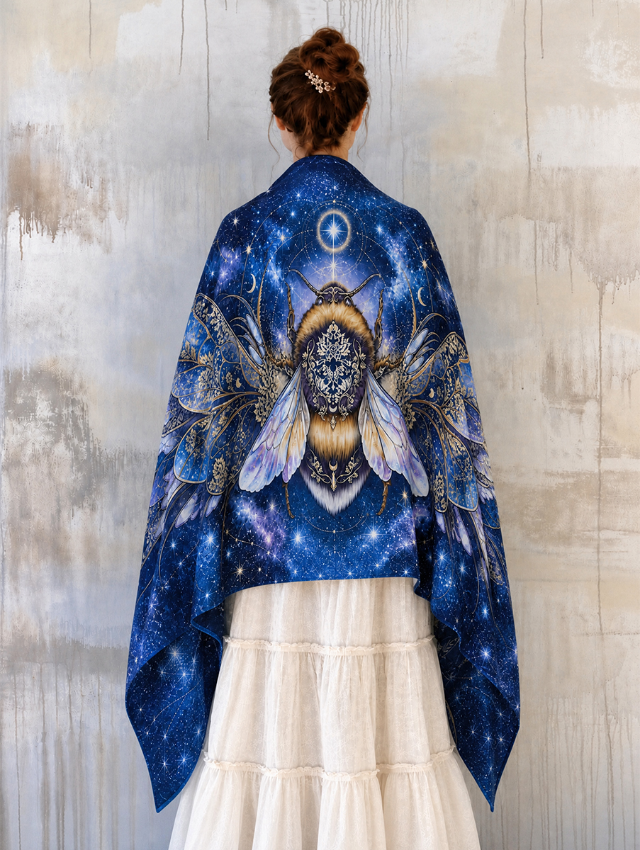 Celestial Bumblebee Wing Shawl