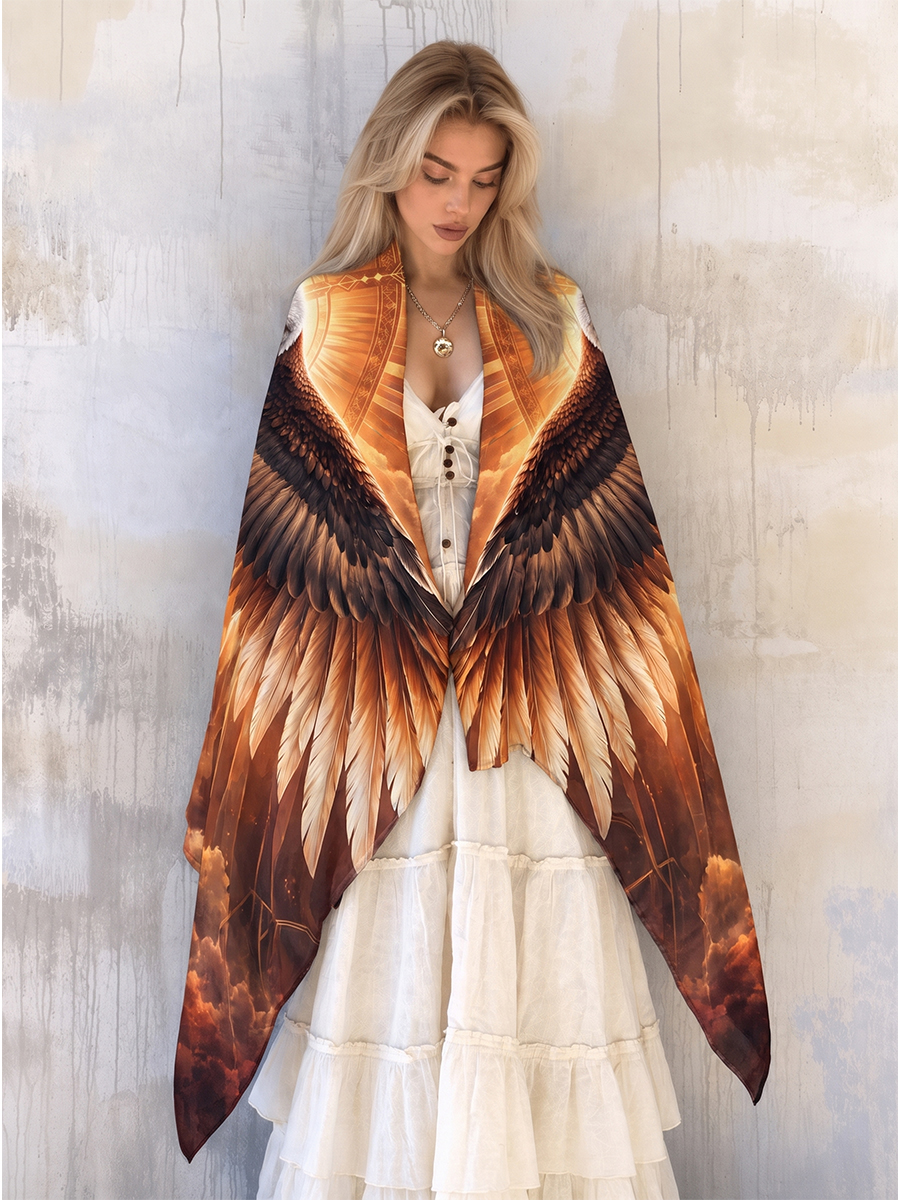 Strength and Confidence Spirit Bald Eagle Shawl