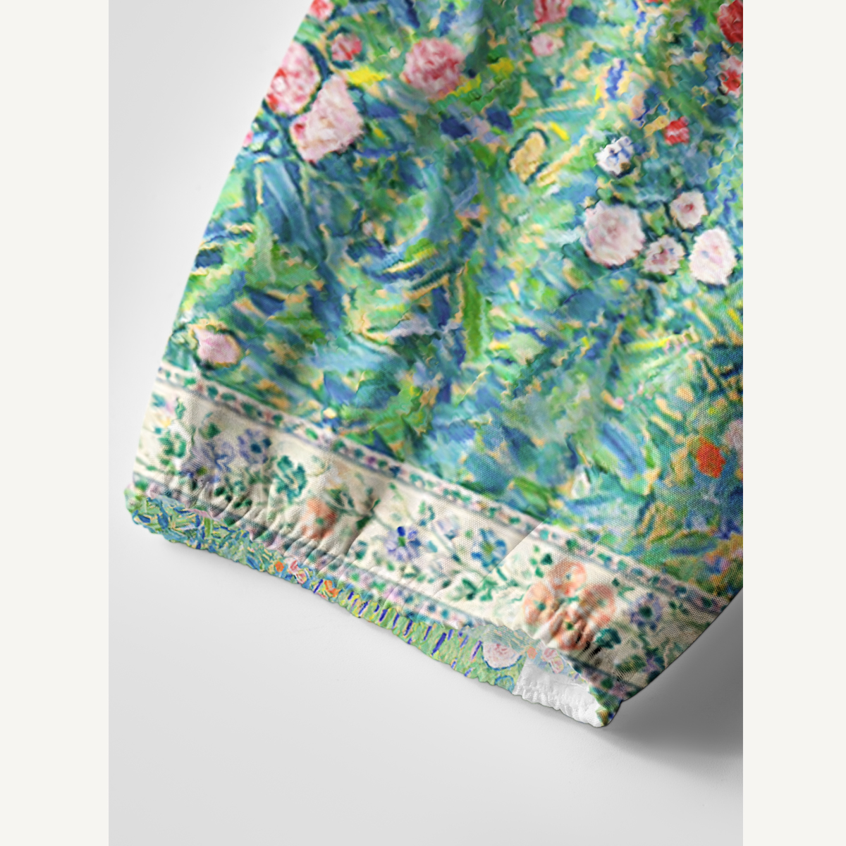 Gustav Klimt Italian Garden Landscape Long Sleeve Women Mini Dress