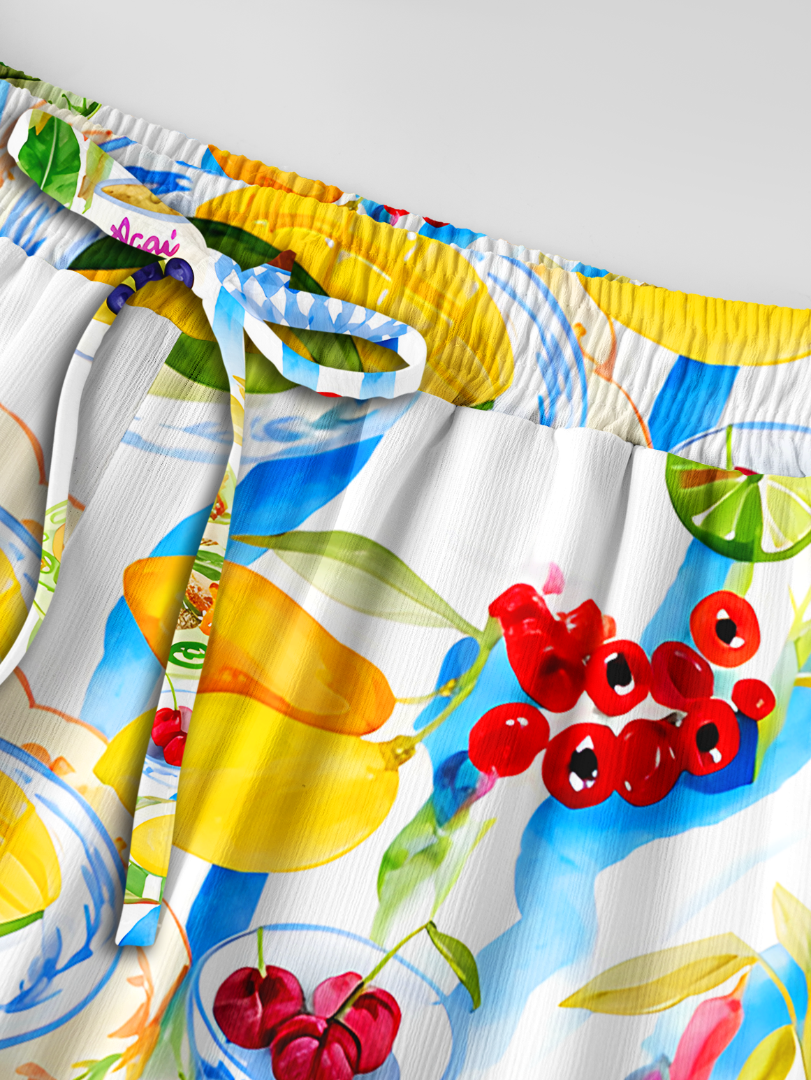 Tropical Smoothie Party Wide Leg Pants Women