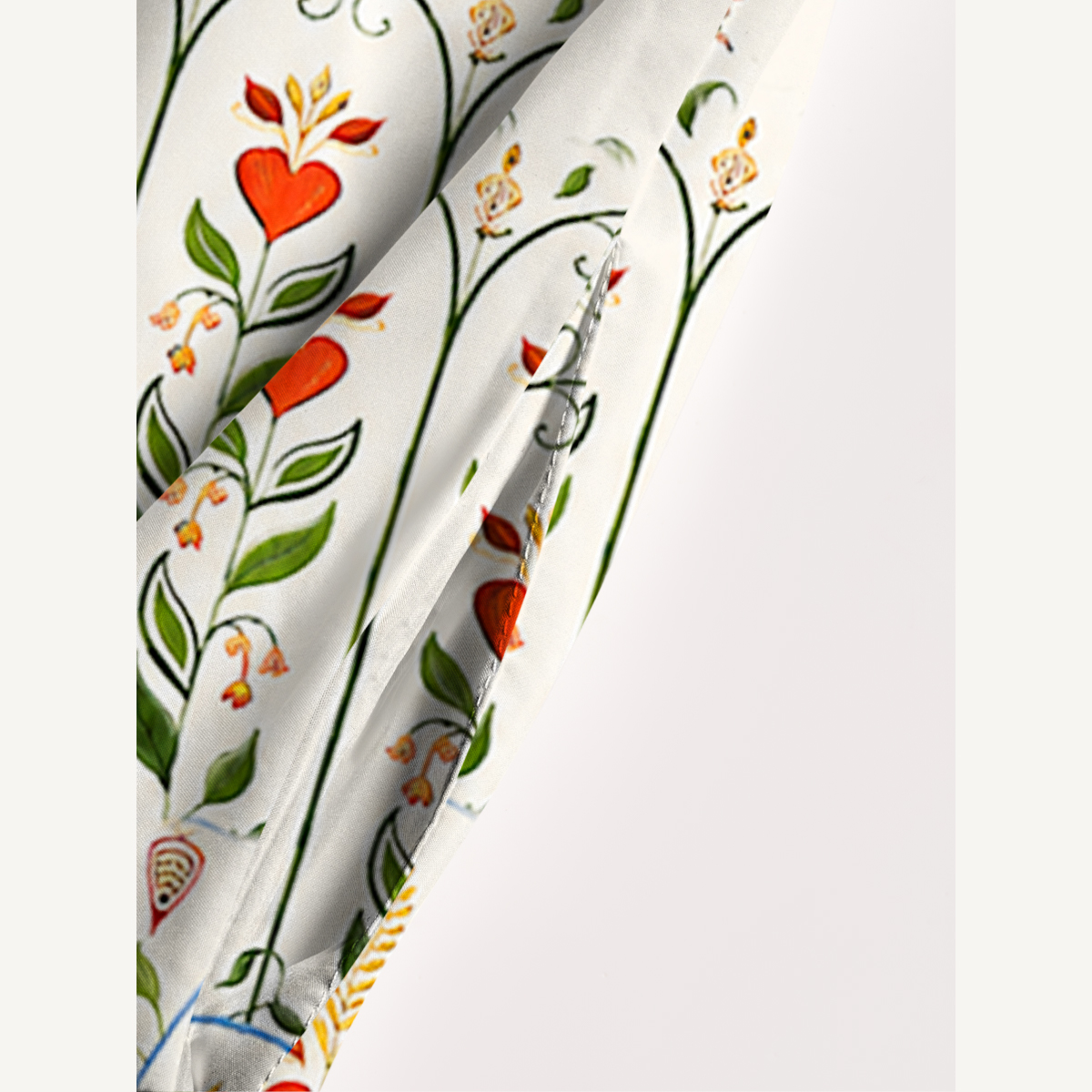 Boho Folk Floral Garden Print Strap Maxi Dress With Pockets