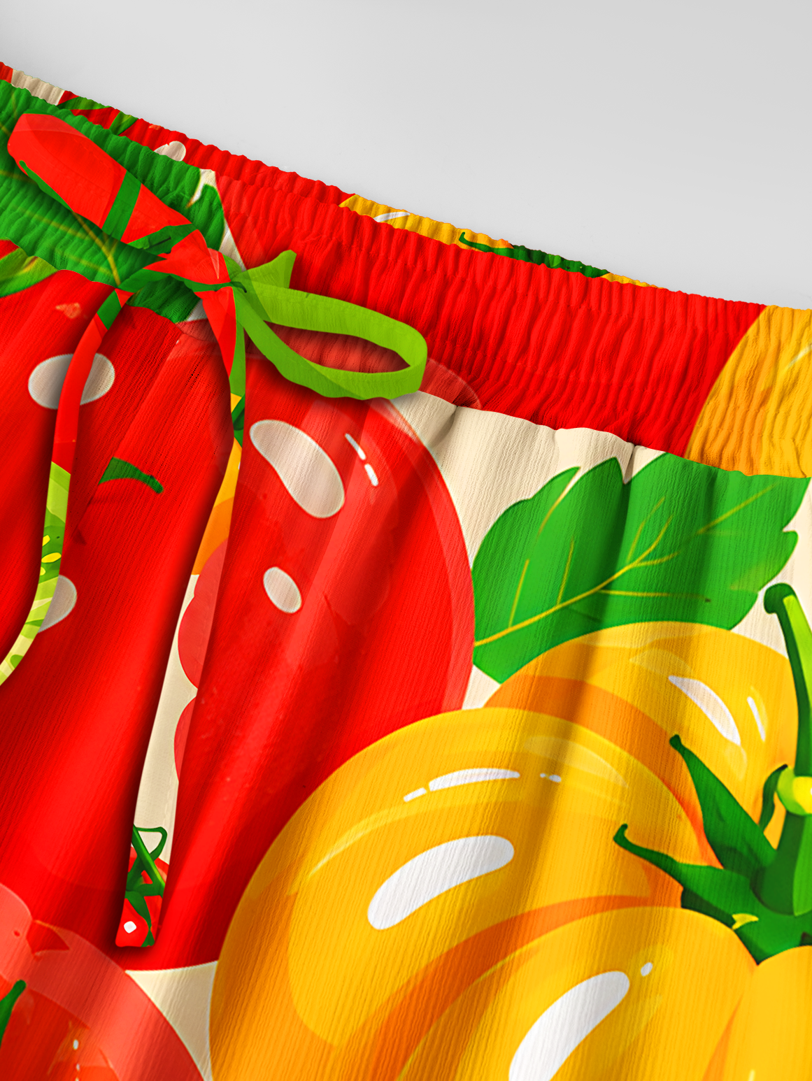 Colorful Garden Tomatoes Summer Trousers