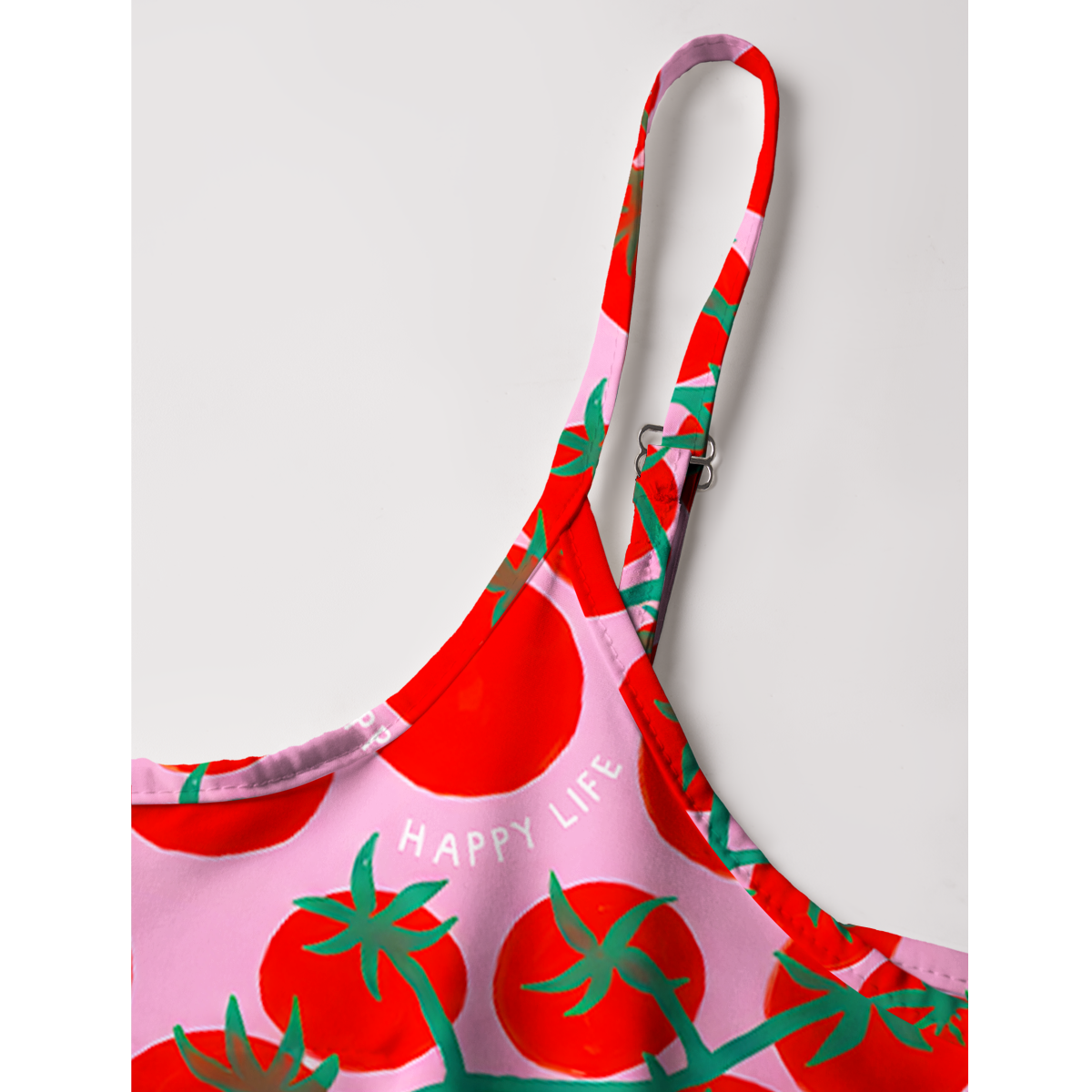Tomato Garden Delight Summer Mini Dress