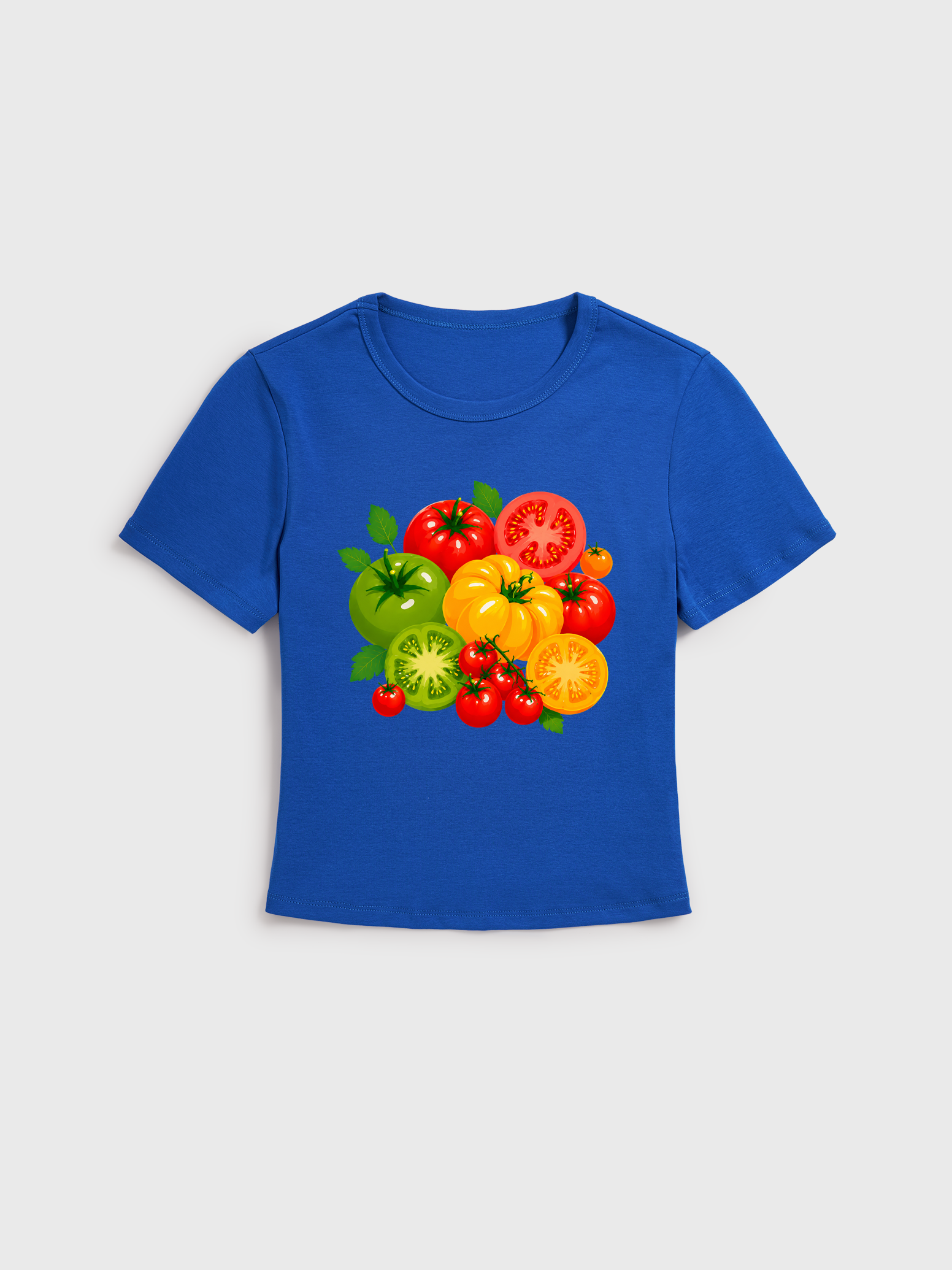 Colorful Garden Tomatoes Baby Tee Womens