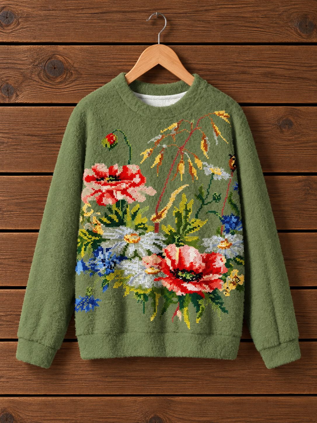 Wildflower Garden Botanical Crewneck Sweater