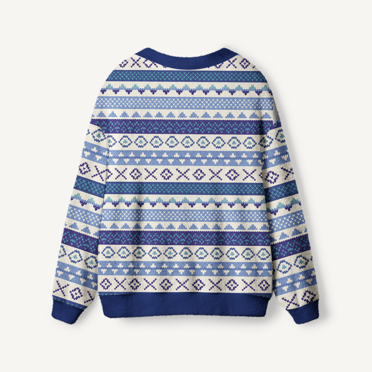 Nordic-Inspired Geometric Stripe Cardigan Sweaters