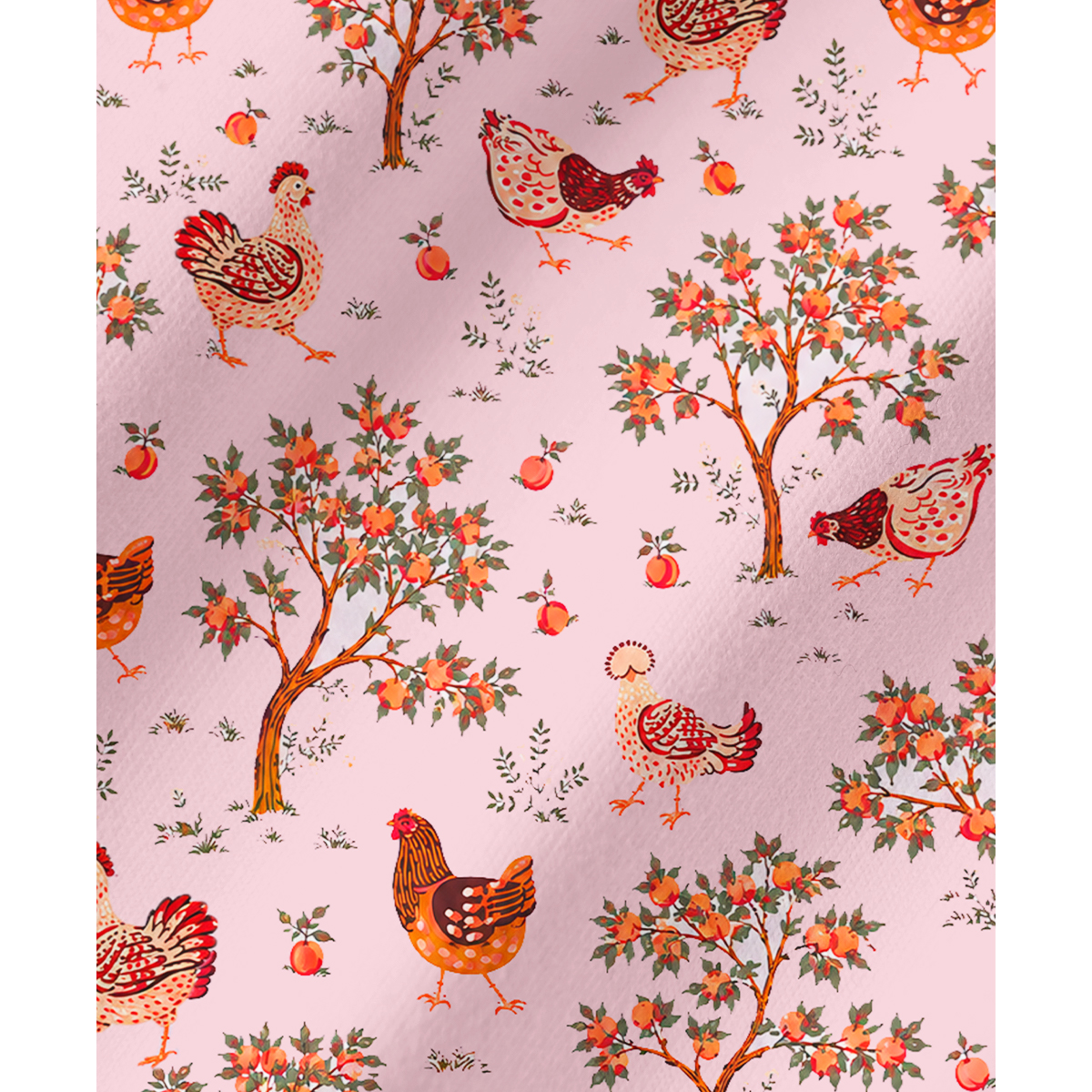 Country Chicken & Orchard Long Sleeves Pajama Sets