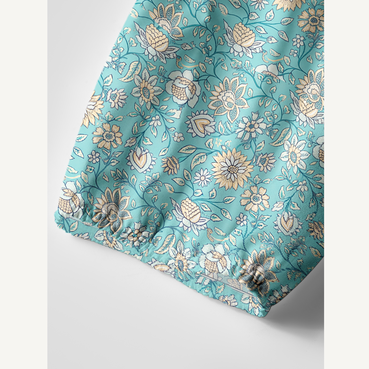 Turquoise Garden Paisley Womens Mini Dress