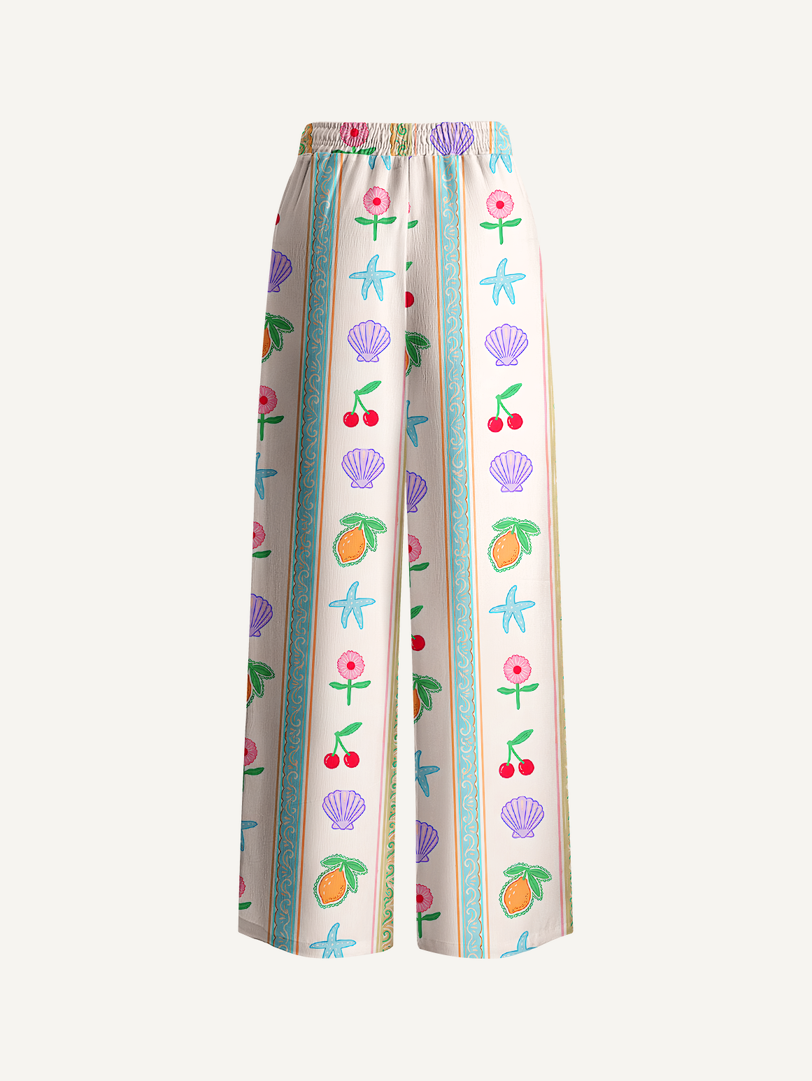Fresh summer striped patterns Trousers