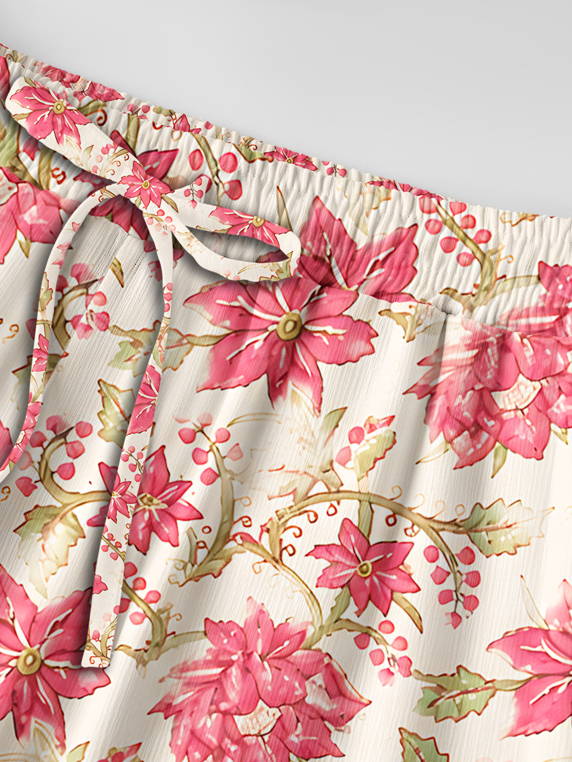 Blush Garden Bloom Pants For Women With Pockets