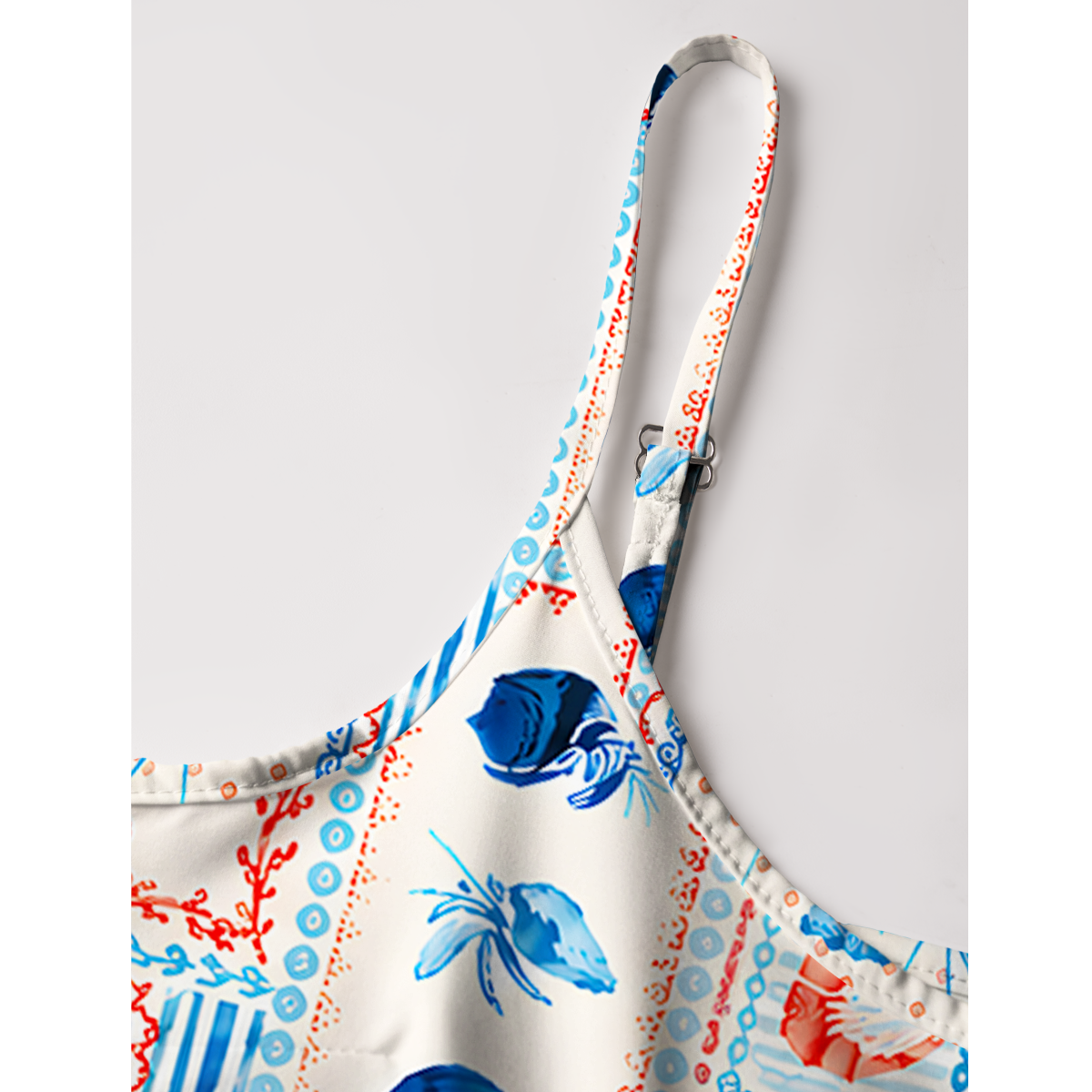 Lobster & Crab Patchwork Vacation Mini Dress