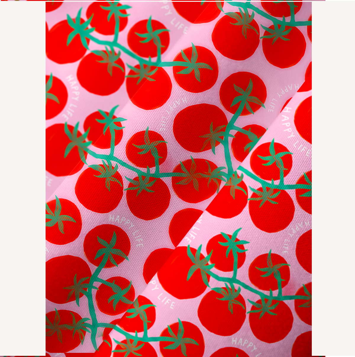 Tomato Garden Delight Kaftan Maxi Dress