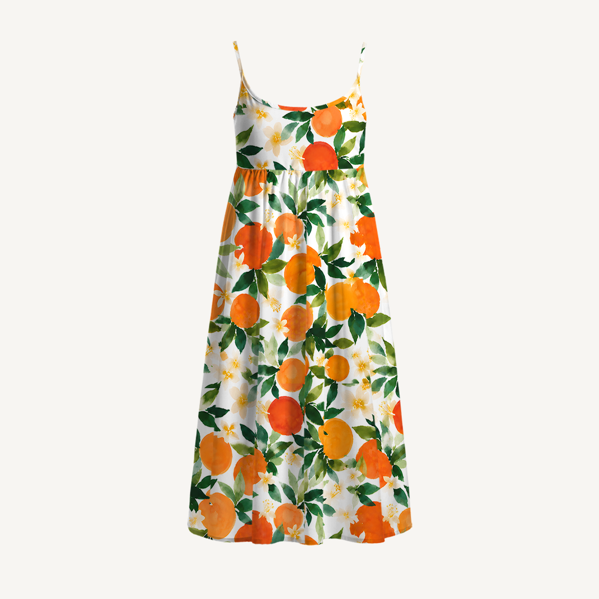 Citrus Grove Blossoms Vacation Mini Dress