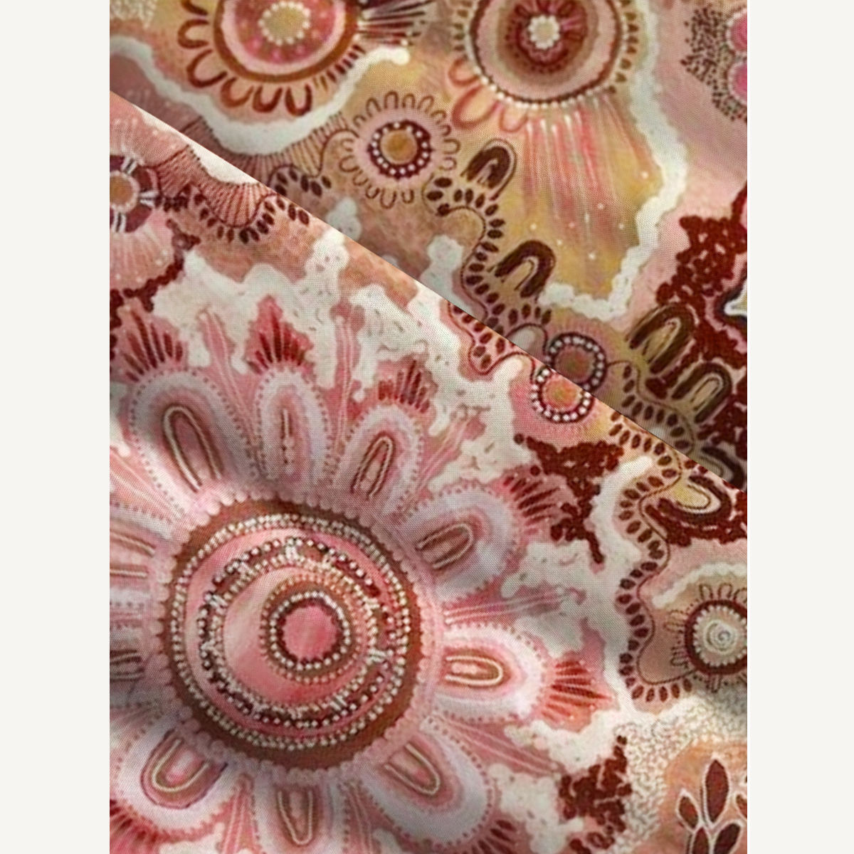 Boho Pink Tribal Sun Floral Print Strap Maxi Dress With Pockets