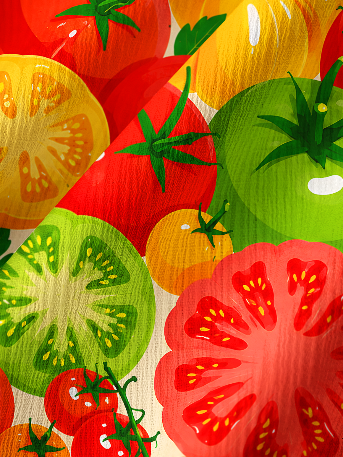Colorful Garden Tomatoes Summer Trousers