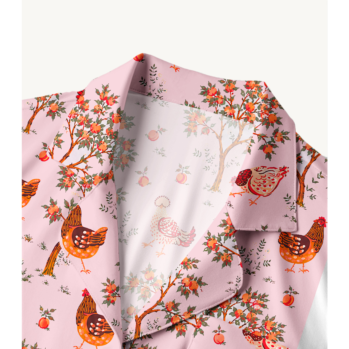 Country Chicken & Orchard Long Sleeves Pajama Sets